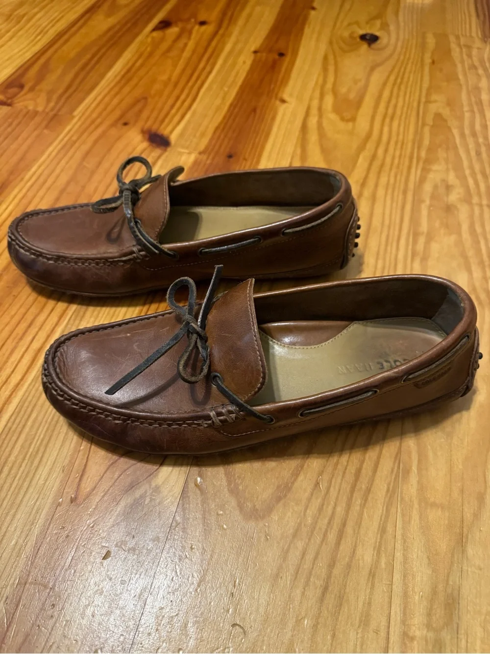Cole Haan Grant Canoe Driver Moccasins Leather Shoes C12125 Men's Size 9.5 M